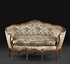 French, Louis XV period petite canap corbeille