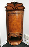 French, Art Nouveau period encoignure (corner cabinet)