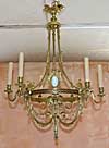 French, Charles X style, bronze d'ore chandelier