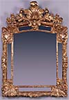 Regence period, carved giltwood mirror