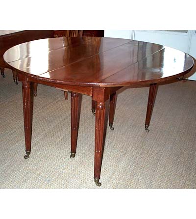 Rare, French, Neoclassical, extension dining table
