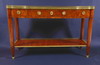 Louis XVI period, brass mounted, walnut and kingwood console desserte